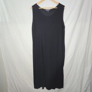 Picadilly Ladies Black Dress Stretchy Sleeveless Lined Size 2X